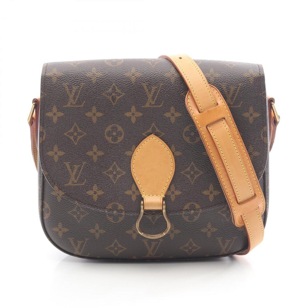 Louis Vuitton Saint Cloud Shoulder Bag Canvas Leather Monogram Brown - Picture 1 of 11